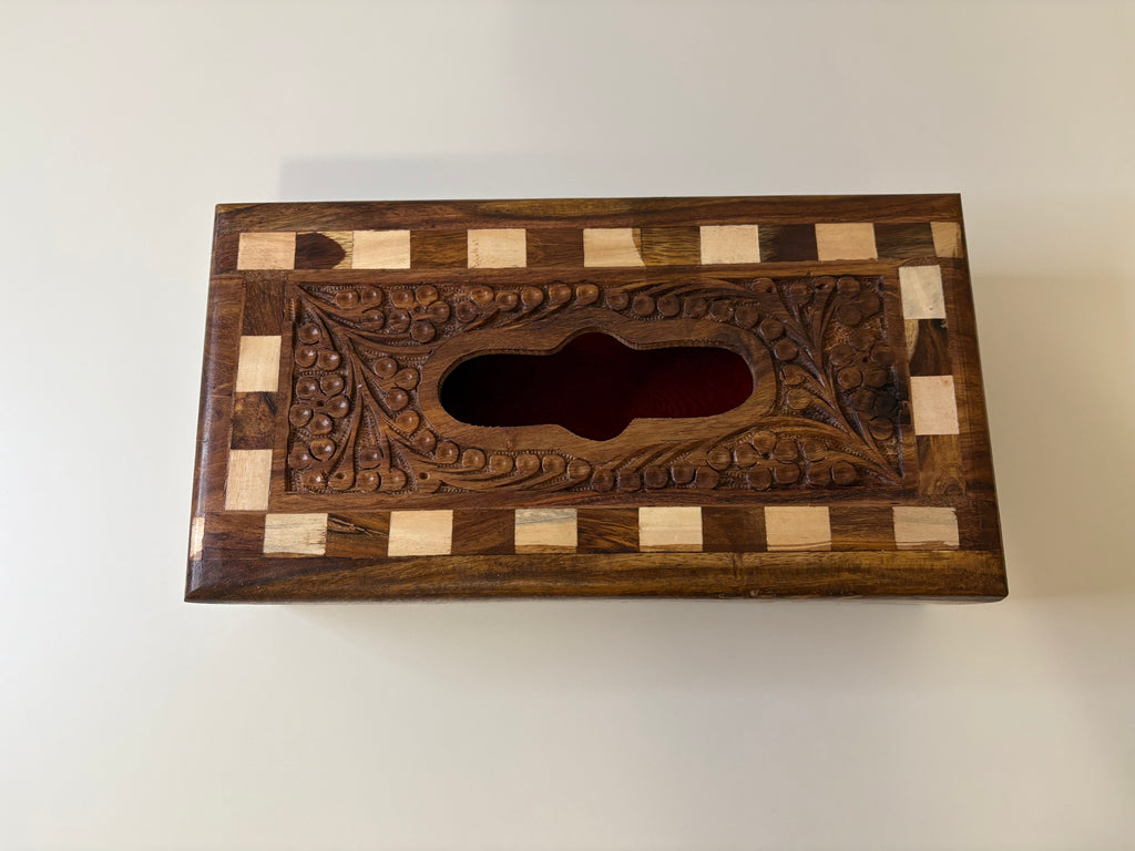 Wooden Tissue Box