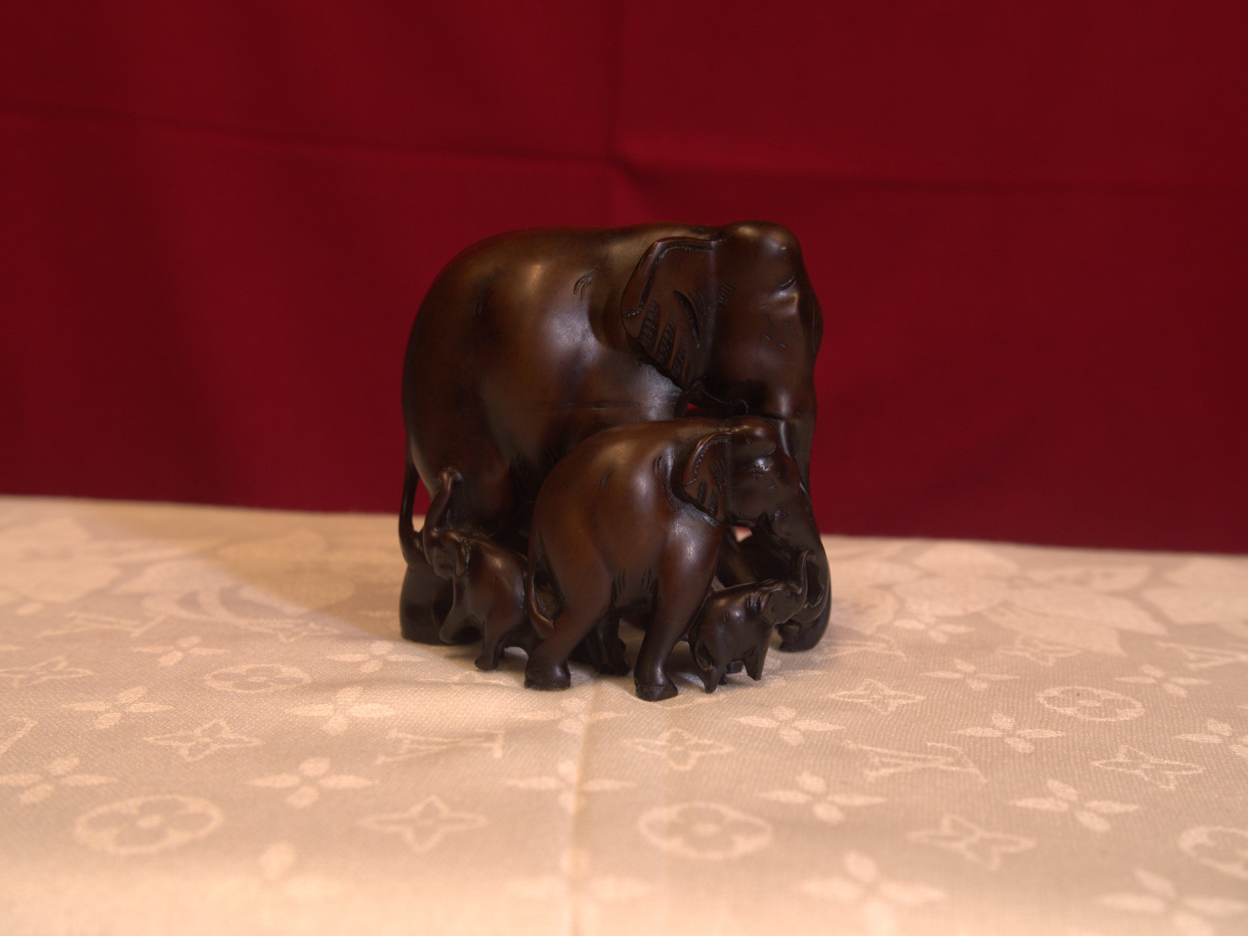 Black Elephant – Wooden Sculpture