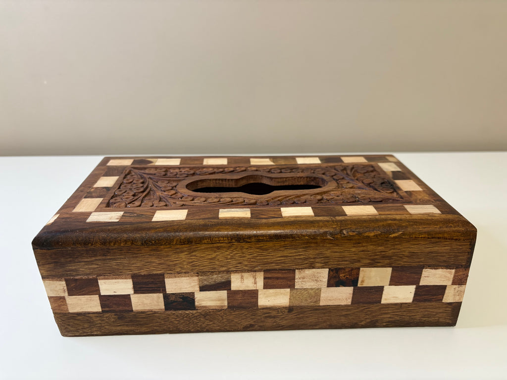 Wooden Tissue Box