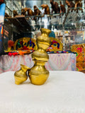Brass Golden Matka Set of 4 – Decorative Miniatures