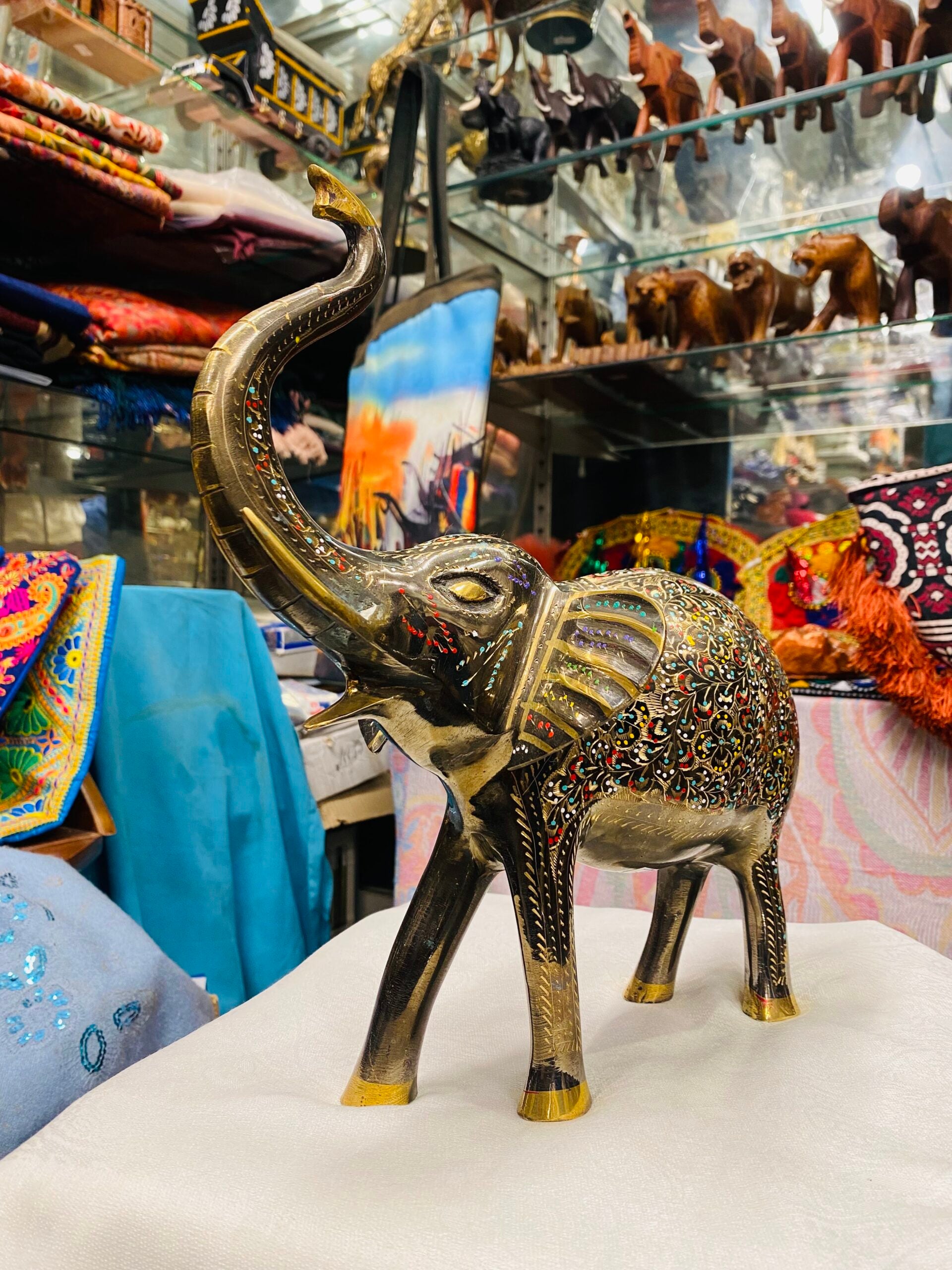 Brass Elephant – Decorative Figurine