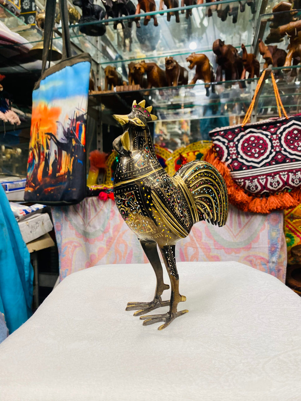 Brass Rooster – Decorative Figurine