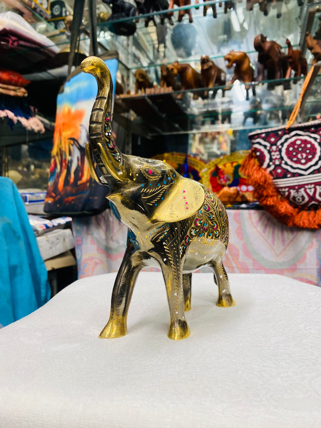 Brass Elephant – Small Figurine