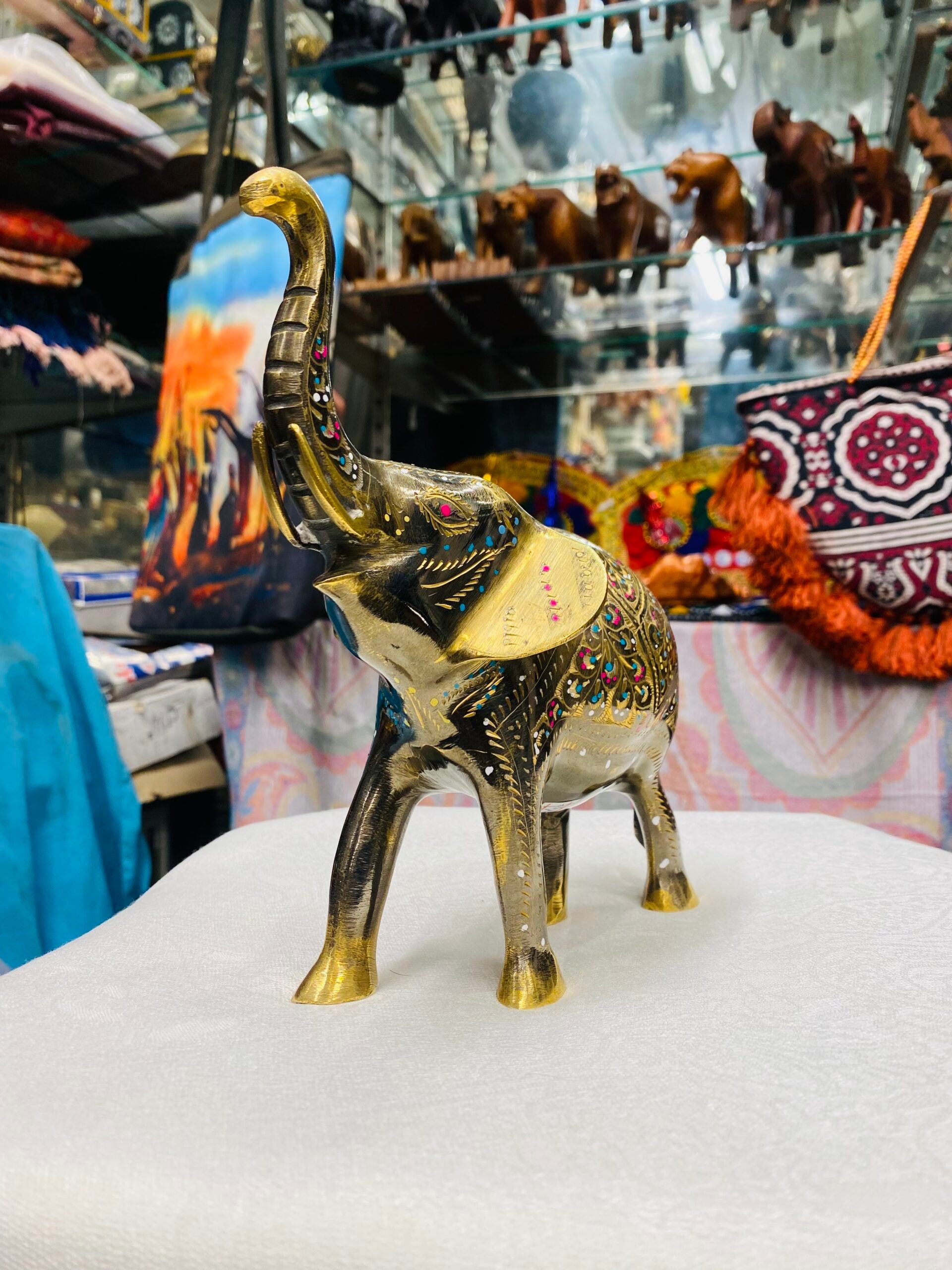 Brass Elephant – Small Figurine