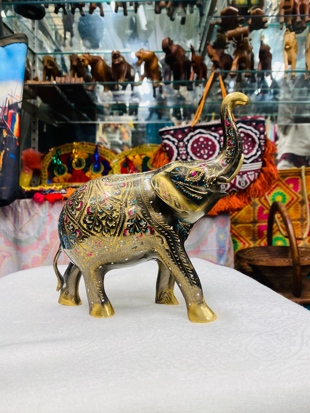 Brass Elephant – Small Figurine