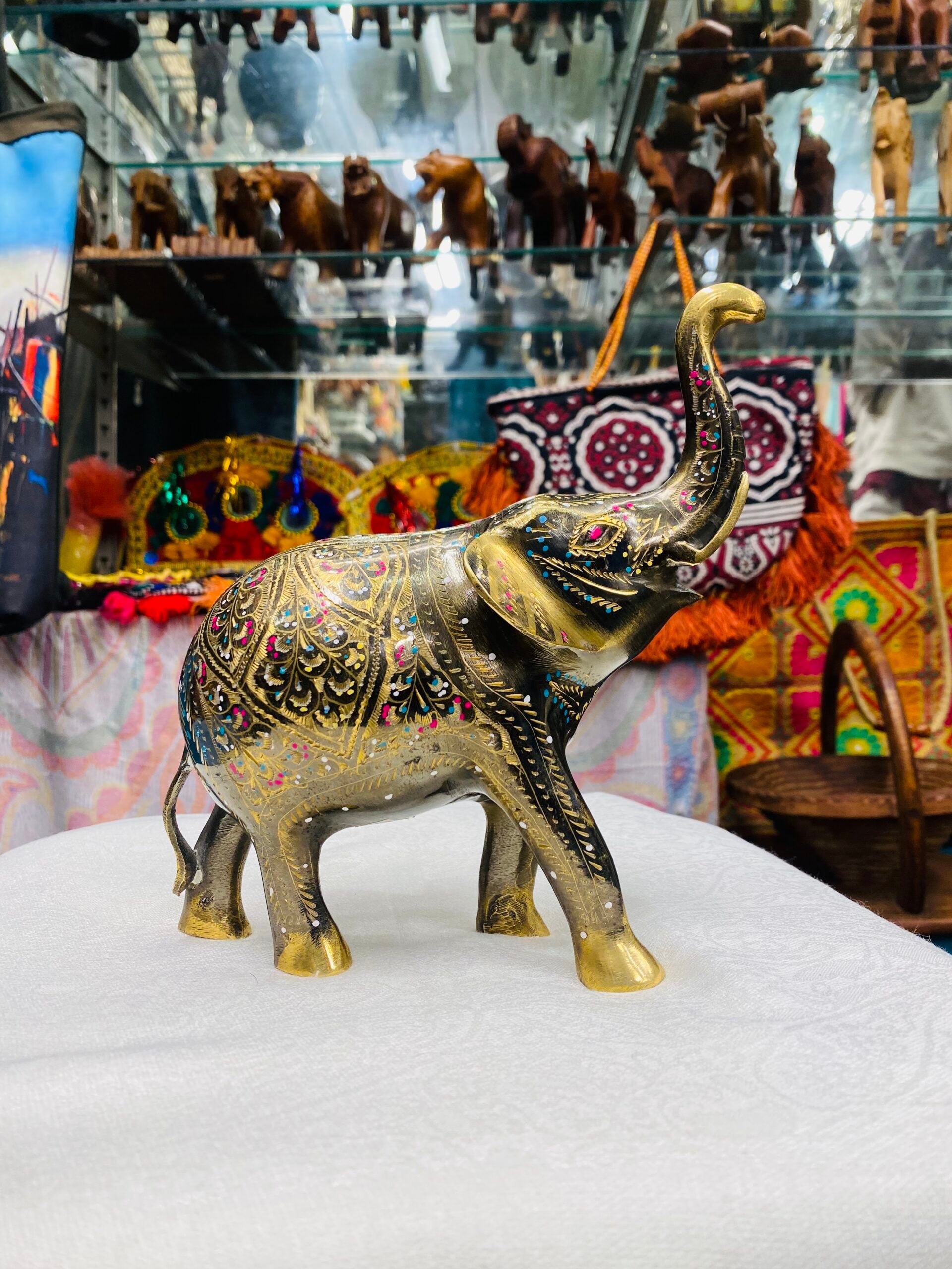 Brass Elephant – Small Figurine