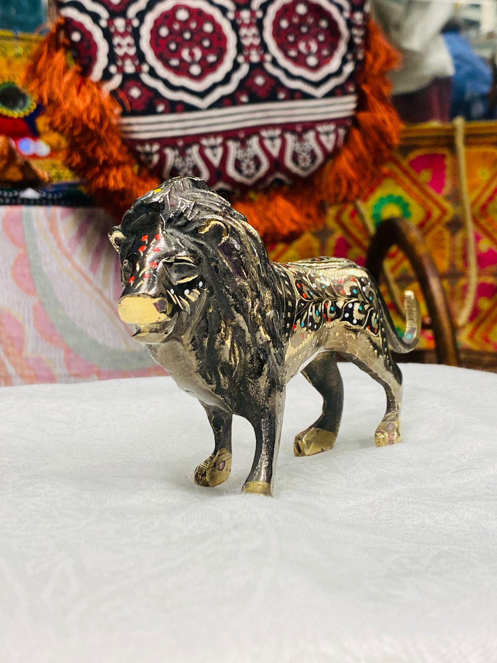 Brass Lion – Small Sculpture