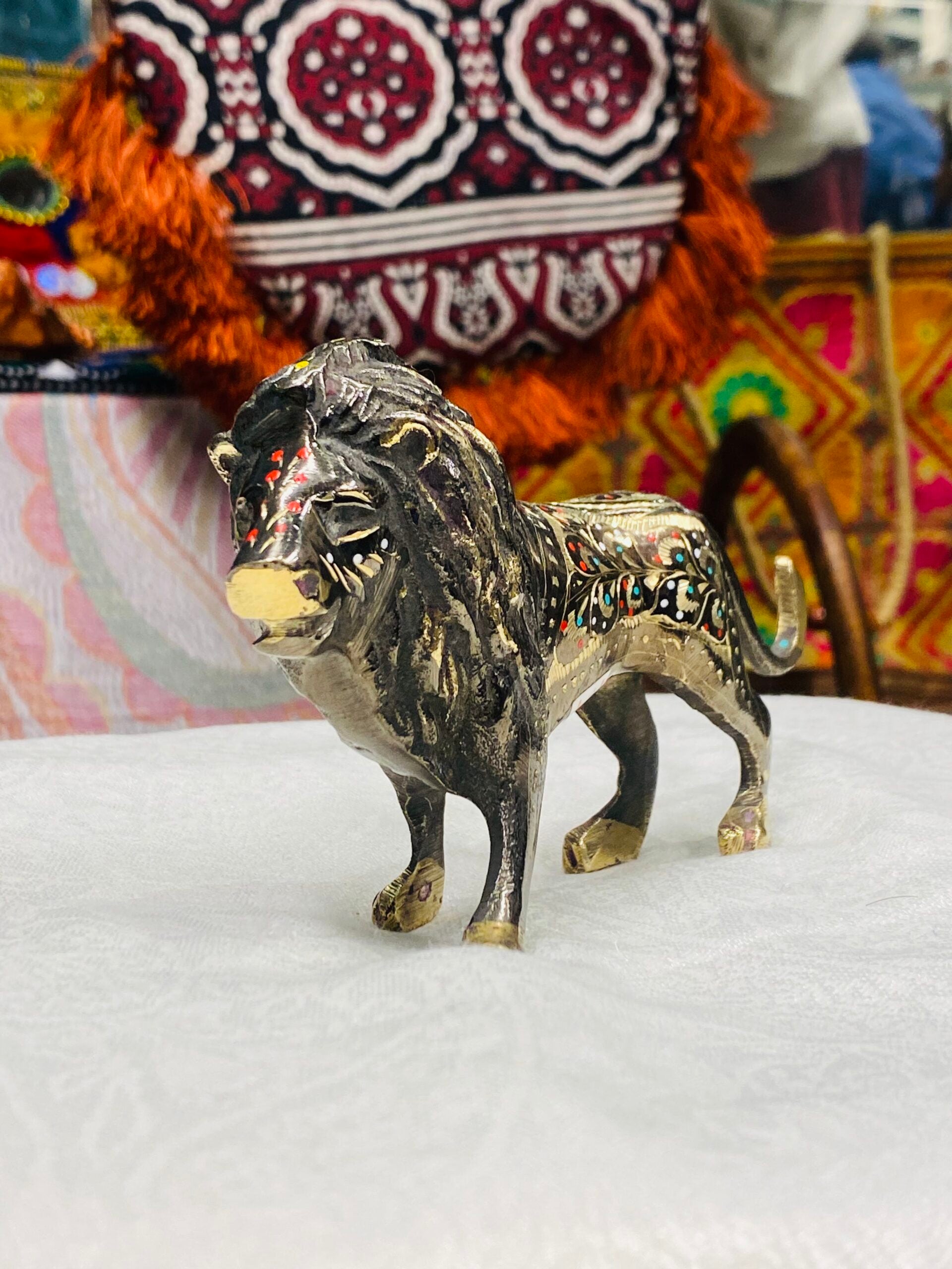 Brass Lion – Small Sculpture