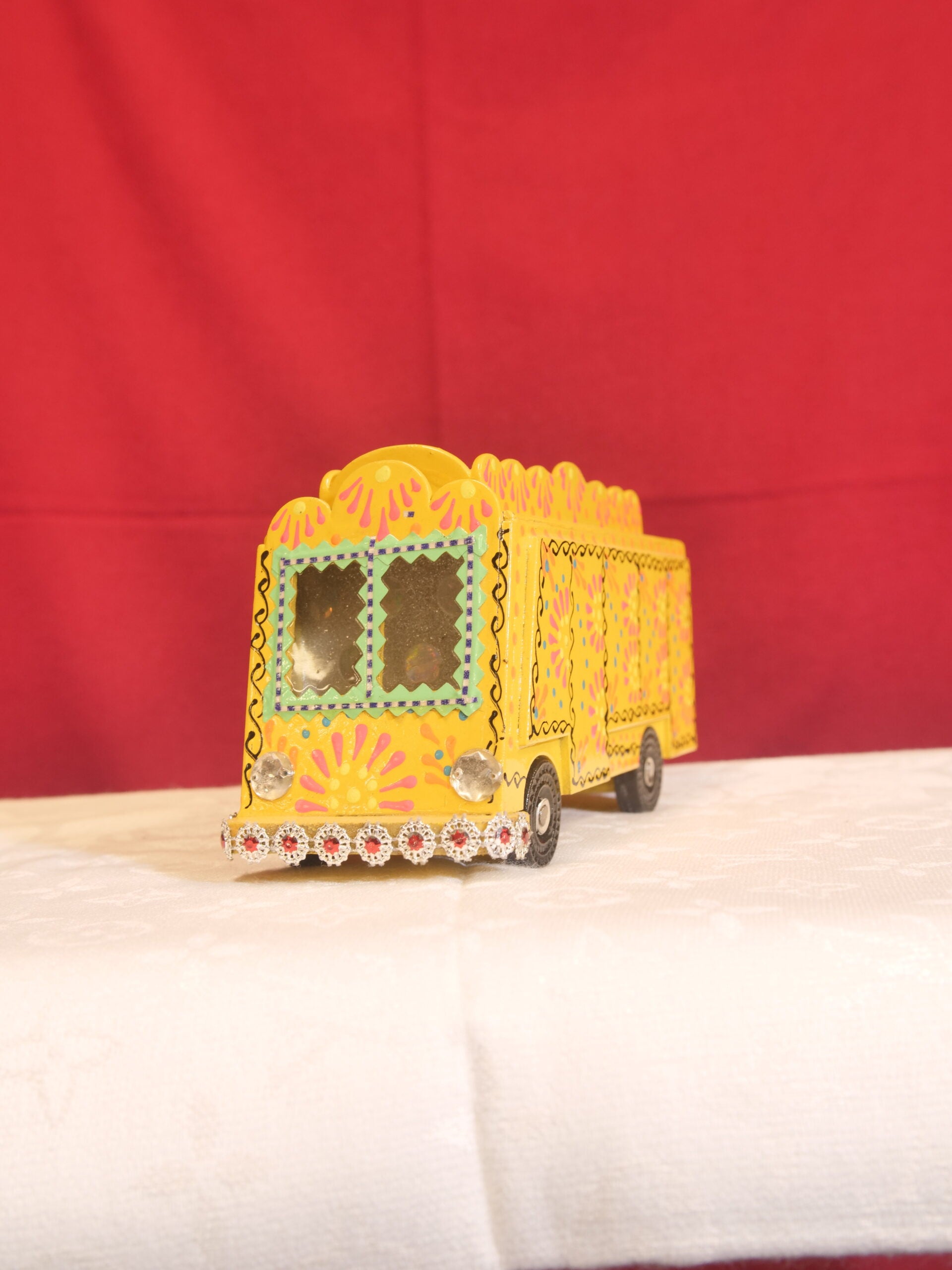Multicolor Wooden Handpainted Truck Pakistani W11