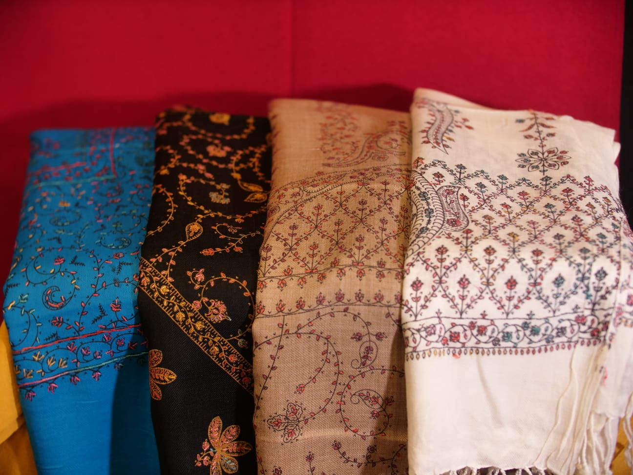 Embroidered Kashmir Shawl