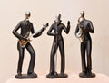 Pair of Musicians – Ceramic Figurines (Vocalist, Saxophonist & Guitarist)