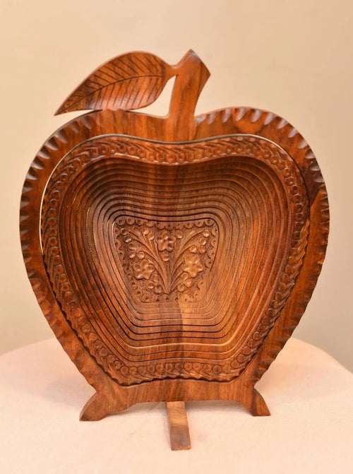 Apple Wooden Basket (Handmade)