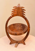 Pineapple Wooden Basket (Handmade)