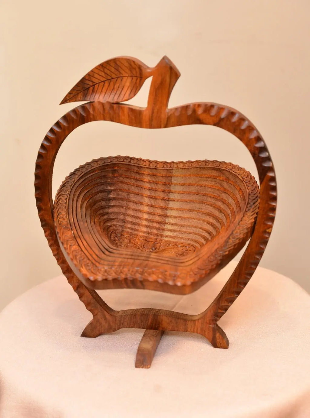 Apple Wooden Basket (Handmade)