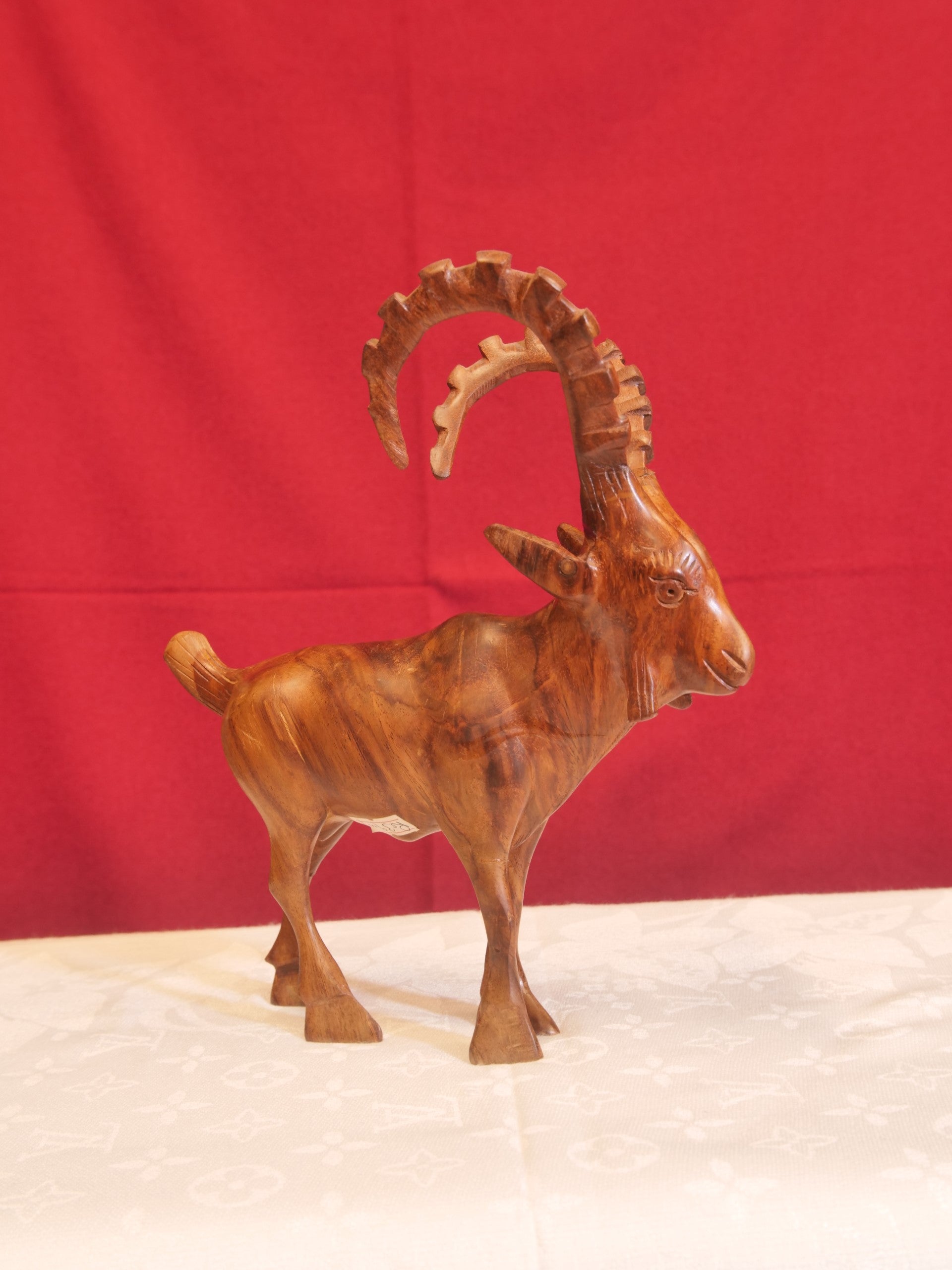 Markhor – Wooden Sculpture (Small Size)